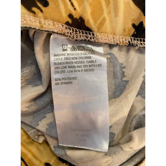 Iman Cheetah Animal Print Size Medium Pajama Pants w/ Pockets Elastic Waist - Picture 6 of 9